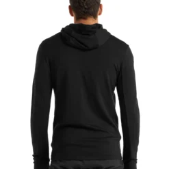 Icebreaker Quantum III LS Zip Hood Herre -Campingutstyr Salg 2024 0A59JX001 2