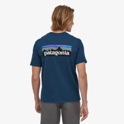 Patagonia P-6 Logo Responsibili-Tee Herre -Campingutstyr Salg 2024 38504 CTRB CS2