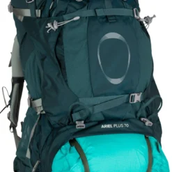 Osprey Ariel Plus 70 Fjellsekk Dame -Campingutstyr Salg 2024 Ariel Plus 70 S21 Detail2 Night Jungle Bluecopy web