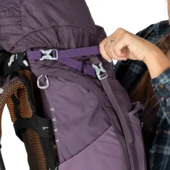 Osprey Aura AG 50 Tursekk Dame -Campingutstyr Salg 2024 AuraAG 50L S22 Detail10 EnchantmentPurple web