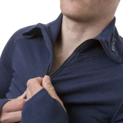 Brynje Arctic Zip Polo W/Thumbgrip (Herre) -Campingutstyr Salg 2024 Brynje Arctic Zip Polo w thumbgrip Herre modell detalj