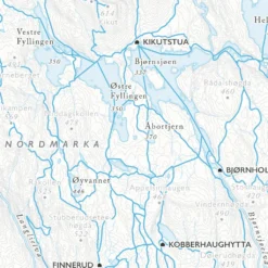 Skikart Oslo Nordmark (50 X 70 Cm) -Campingutstyr Salg 2024 Dapa Maps Skikart Oslo Nordmark 50x70 utsnitt Kikut eksempel