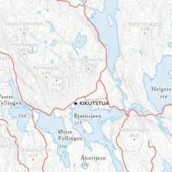 Sykkelkart Oslo Nordmark (50 X 70 Cm) -Campingutstyr Salg 2024 Dapa Maps Sykkelkart Oslo Nordmark detalj