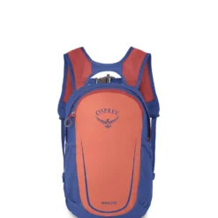 Osprey Daylite Kids -Campingutstyr Salg 2024 DayliteKids S23 Front SalmonPinkGentianBlue10005145 web