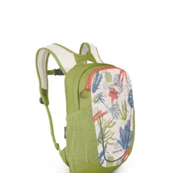 Osprey Daylite Kids -Campingutstyr Salg 2024 DayliteKids S23 Side CoralLifePrintGreen10005146 web
