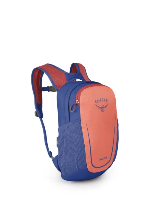 Osprey Daylite Kids -Campingutstyr Salg 2024 DayliteKids S23 Side SalmonPinkGentianBlue10005145 web