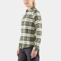 Övik Heavy Flanellskjorte Dame -Campingutstyr Salg 2024 Fjellreven Ovik Heavy Flanellskjorte Dame Green modell