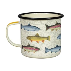 Emaljekopp "Fish" (stor)