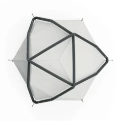 Heimplanet KIRRA Classic (2022) -Campingutstyr Salg 2024 Heimplanet KIRRA Classic telt Light Grey 2022 ovenfra