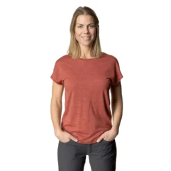 Houdini Activist T-skjorte (Dame) -Campingutstyr Salg 2024 Houdini Activist Tee Dame Deep Red modell