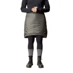 Houdini Sleepwalker Isolerende Skjørt (Unisex) -Campingutstyr Salg 2024 Houdini Sleepwalker Isolerende Skjort Unisex Baremark Green modell front