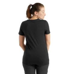 Icebreaker Tech Lite II SS T-skjorte (Dame) -Campingutstyr Salg 2024 Icebreaker Tech Lite II T Skjorte Black modell bak