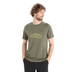 Icebreaker Tech Lite II SS T-skjorte (Herre) - Alps 3D