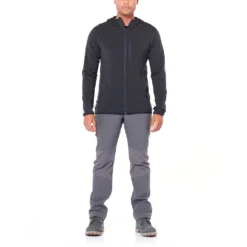 Icebreaker Descender LS Zip Hettegenser (Herre) -Campingutstyr Salg 2024 Icebreaker Descender LS Zip Hood Hettegenser Herre modell helfigur