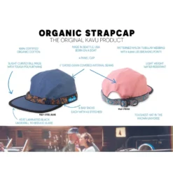 KAVU Organic Strapcap -Campingutstyr Salg 2024 KAVU Organic Strapcap Info Plakat