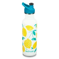Klean Kanteen Classic 800ml Drikkeflaske (m/Sport Cap) -Campingutstyr Salg 2024 Klean Kanteen Classic 800ml Drikkeflaske Lemons