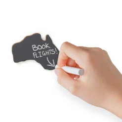 Chalkboard Map Tavlekart -Campingutstyr Salg 2024 Luckies Chalkboard Map Tavlekart booke flybilletter detalj