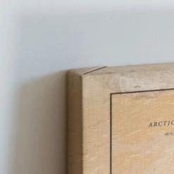 World Map Canvas (75 X 50 Cm) - Whisky -Campingutstyr Salg 2024 Miss Wood World Map Canvas 75x50 Whisky ramme detalj