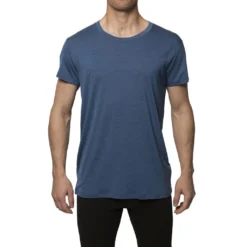 Organic Wool And Silk T-skjorte (Herre) -Campingutstyr Salg 2024 Northern Playground Wool and Silk T skjorte Herre Blue
