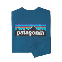 Patagonia L/S P-6 Logo Responsibili-Tee Longsleeve -Campingutstyr Salg 2024 Patagonia LS P6 Logo Responsibili Tee Herre Wavy Blue