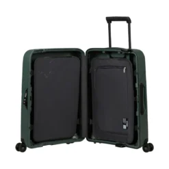 Samsonite Magnum Eco Trillekoffert (55 Cm) -Campingutstyr Salg 2024 Samsonite Magnum Eco Trillekoffert 55cm Carry On Forest Green aapen innsiden