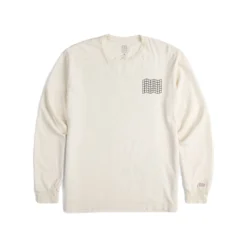 Grid Map Tee LS (Herre) -Campingutstyr Salg 2024 Topo Grid Map Tee LS Herre Natural foran