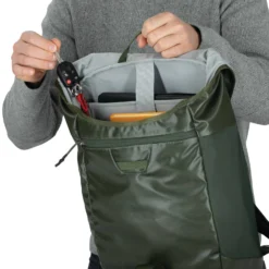 Osprey Transporter Flap -Campingutstyr Salg 2024 Transporter Flap F21 Detail2 HaybaleGreen web