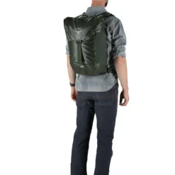 Osprey Transporter Flap -Campingutstyr Salg 2024 Transporter Flap F21 OnBody2 HaybaleGreen web
