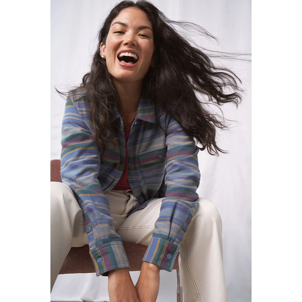 United By Blue Responsible Flanellskjorte - Pacific-Stripe (Dame) 5 United By Blue Responsible Flanellskjorte - Pacific-Stripe (Dame) - Bilde 3