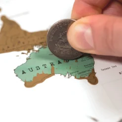 Scratch Map Original Travel Edition -Campingutstyr Salg 2024 World Scratch Map Travel Poster 04