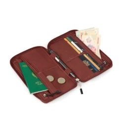 Osprey Arcane Zip Wallet -Campingutstyr Salg 2024 arcanetravelwallet s22 side2 acornred