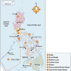 Philippines Rough Guides Reiseguide -Campingutstyr Salg 2024 chapter devision map 2