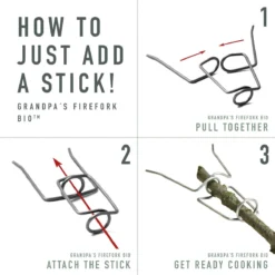 Light My Fire Grandpas Firefork Bio (2-pakk) -Campingutstyr Salg 2024 howtofirefork 1