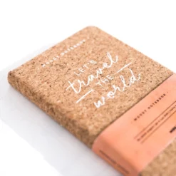 Cork Notebook A6 Let's Travel The World -Campingutstyr Salg 2024 notebook cork notebook cover hard woody notebook cork a6 3
