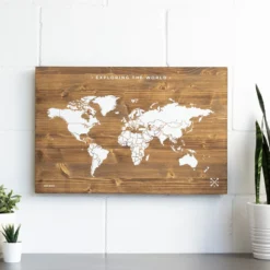 Woody Map Wooden Edition (60 X 45 Cm)